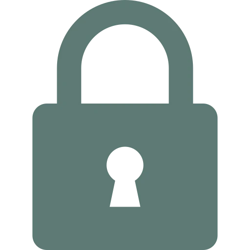 Blue padlock